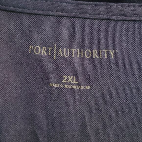 Men's 2XL Blue Short Sleeved Polo - Picture 2 of 4